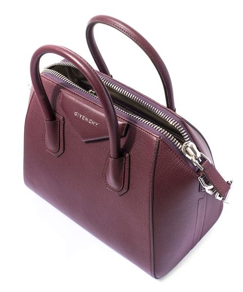 Antigona leather handbag Givenchy Burgundy in Leather